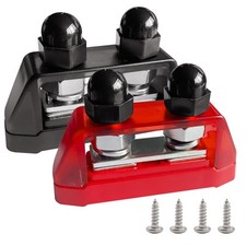 3/8" Heavy Duty Dual Studs Battery Junction Post Terminal Kit 2 Studs M10 Bus
