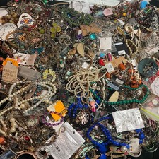 Mixed Jewelry Tangled Scrap Lot for Craft repurpose 25 lbs