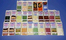 Pre-Cut Acrylic Latch Hook Rug Yarn Lot of 26 J  P Coats Various Colors VTG
