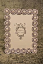 Olivia Riegel Crystal  Pearl "Astor" 5x7 Photo Frame