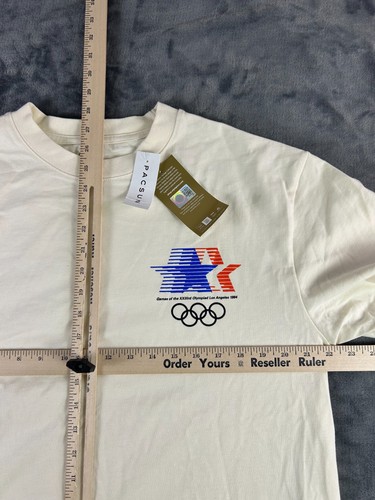 Team USA 1984 Olympics Graphic Tee Size M NWT Heritage Cream Los Angeles - Picture 5 of 9