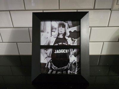 KEITH RICHARDS Who The F Is Mick Jagger Shirt Rolling Stones Photo 8x10 Frame