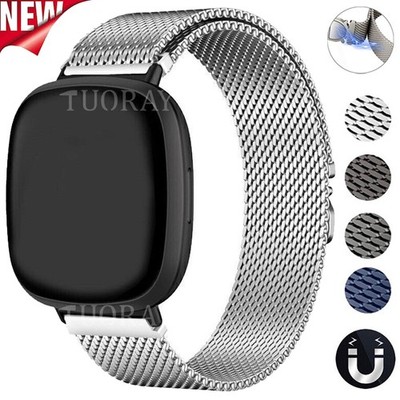 Magnet Milanese Armband Für Fitbit Versa 4 3 Sense / Sense 2 Braided Ersarz Band