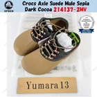 Crocs Axle Suede Mule Sepia Dark Cocoa 214137-2MV Unisex Size