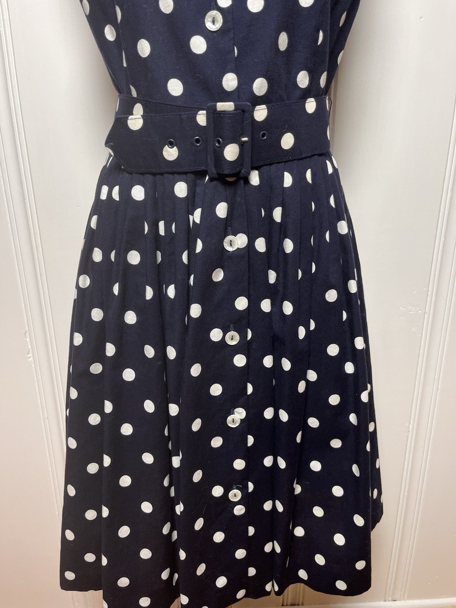 Vintage 90s Polka Dot Dress Size 13/14 Style My Way 100% Cotton FAST SHIP |  eBay