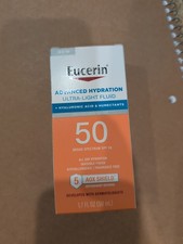 Eucerin Advanced Hydration Ultra-Lightweight Sunscreen 1.7 oz SPF 50 Exp 8/2026