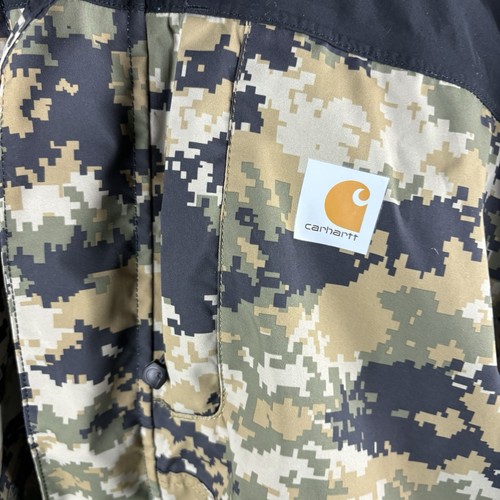Carhartt Storm Defender Digital Camo Jacket Softshell Waterproof Windbreaker XL - Picture 4 of 13