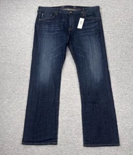 Adriano Goldschmied Jeans Mens 40x32 The Protege Blue Denim Straight Leg NEW