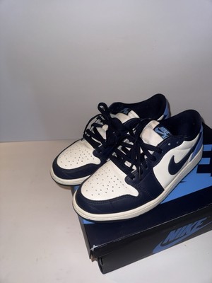 Nike Air Jordan 1 Low UNC Powder Blue-Obsidian, Size 9.5