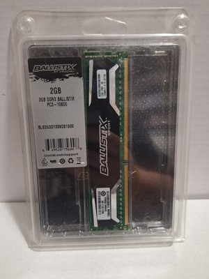1x 2GB Crucial Ballistix Sport DDR3 1333 MHz PC3-10600 Memory