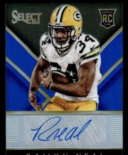 2014 PANINI SELECT RAJION NEAL RA-RN ROOKIE AUTOGRAPHS PRIZM BLUE 23/25 PACKERS