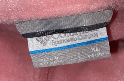 Columbia Girls Sawyer Rapids Fleece Jacket Pink Youth XL NWT - Picture 4 of 4