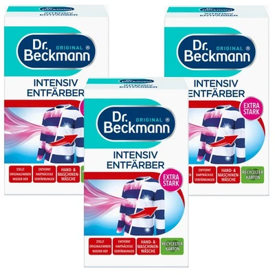 3x200g Dr. Beckmann Intensiv Entfärber Rettung bei Verfärbungen und Vergrauungen - Bild 1 von 4