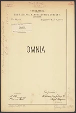 Photo:The Reliance Manufacturing Company for Omnia brand Liniment