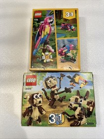 NIB LEGO Creator #31019 Forest Animals & #31144 Pink Parrot