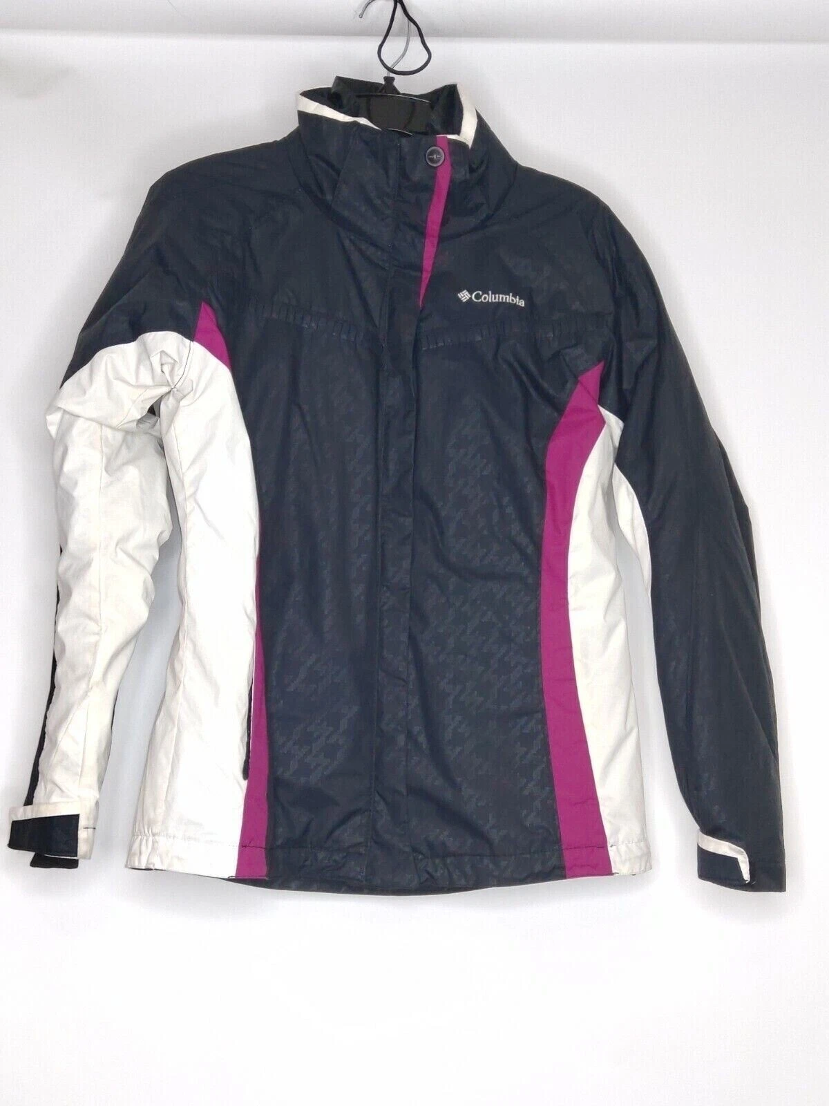 Columbia Womens Small Color Black Full Zip High Neck With Logo Jacket