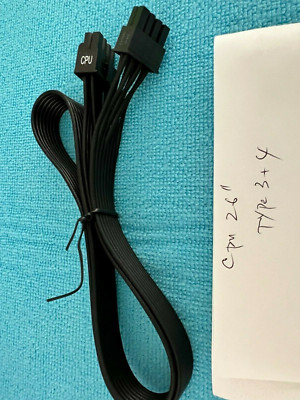 Corsair HX850  HX1050  8 PIN TO 8 PIN ( 4+4)  CPU POWER CABLE  ,ORIGINAL