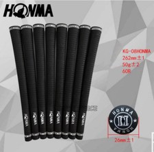 SET x 10 pcs Honma KG-08 Golf Grip Standard Breres Rubber Black HONMA Iron Grip