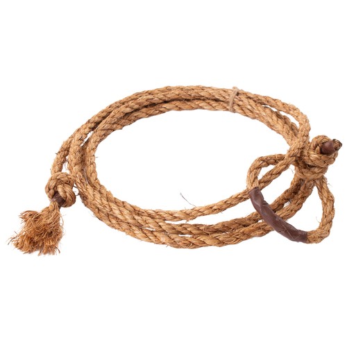 Lasso Rope Western Decor Cowboy Deluxe 10ft Costume Lariat Prop w Holder, Brown - Zdjęcie 8 z 9