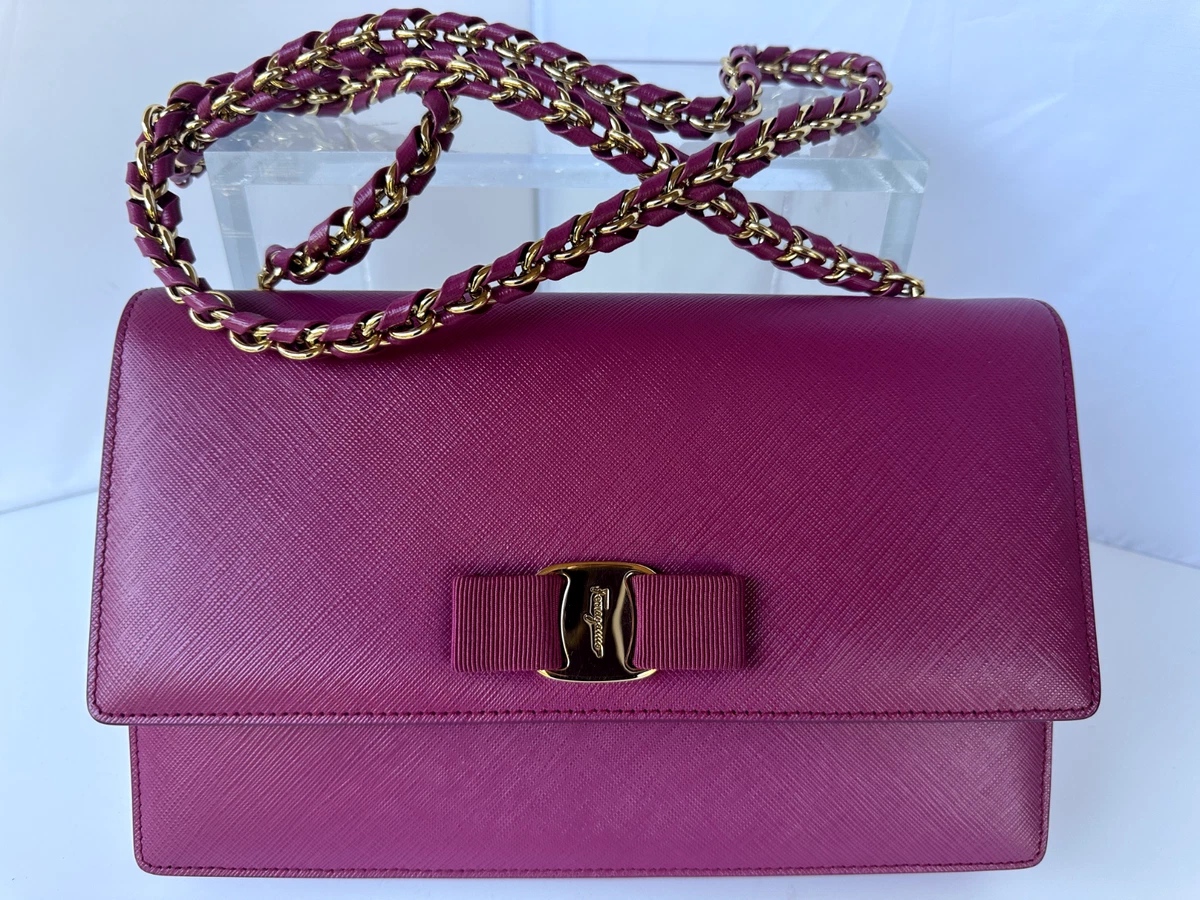 Salvatore Ferragamo Bow Pink Bags & Handbags for Women for sale | eBay