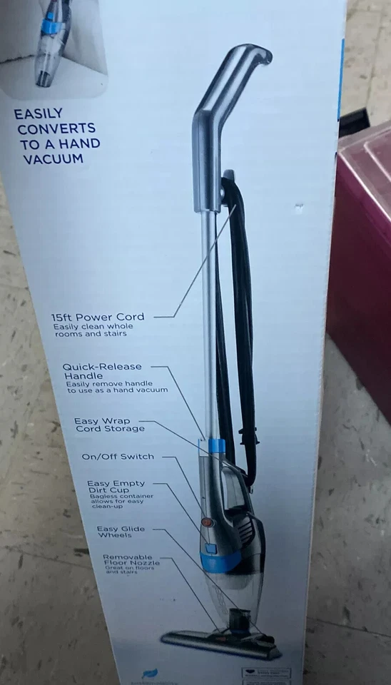 Bissell 3-in-1 Corded Bagless Lightweight Stick Vacuum Hand Vac Quick Release - Image 3 of 4