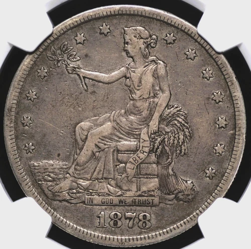 1878 S TRADE DOLLAR NGC CHOICE VERY FINE 30 GREAT LOOKING AND PROBLEM FREE