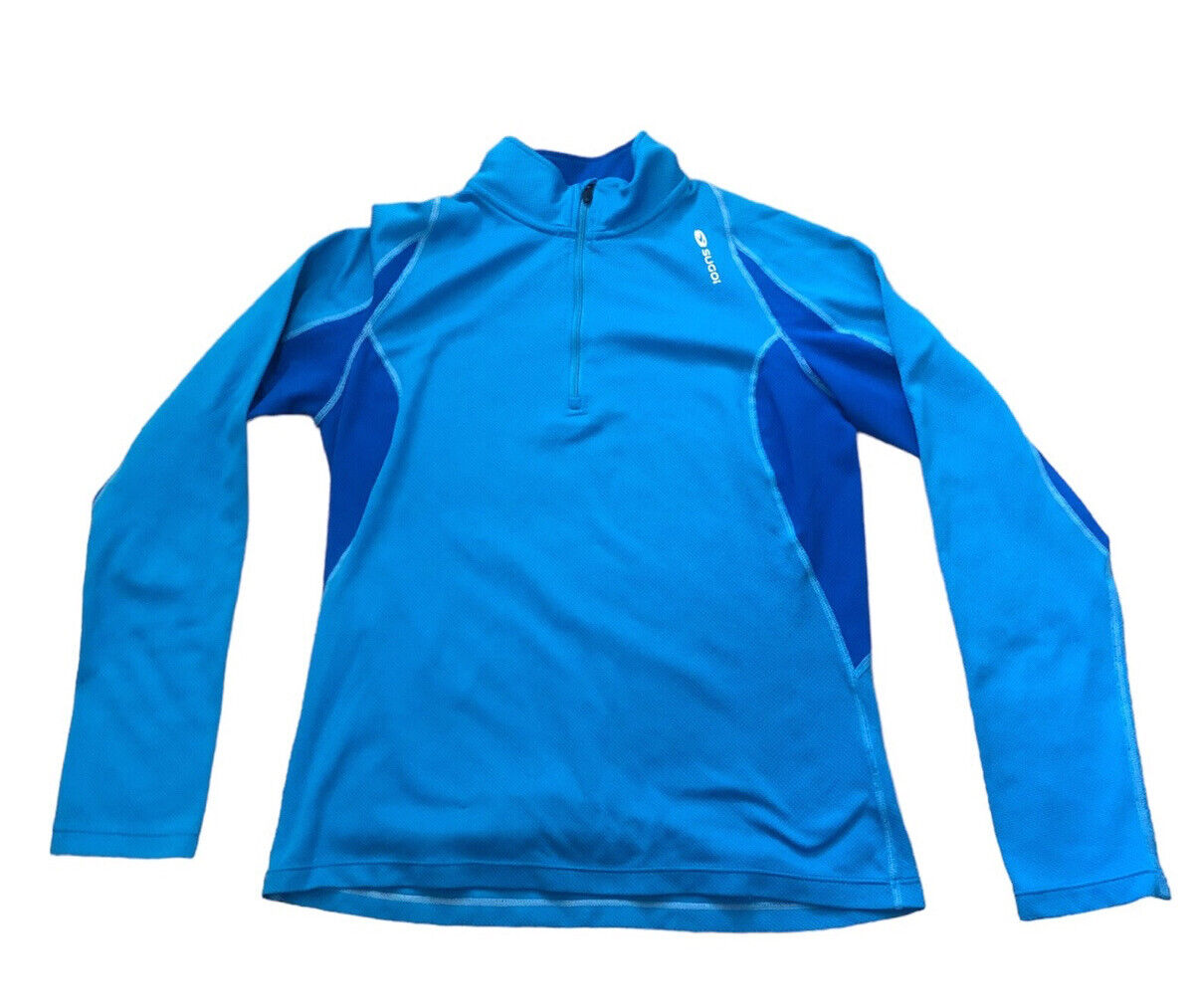 SUGOI Cycling Shirt Size XS Long Sleeve 1/4 Zip P… - image 1