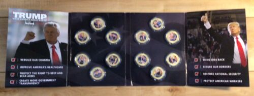 Donald J Trump Make America Great Again Commemorative Coin Collection Set - Picture 1 of 12