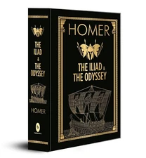 HOMER The Iliad & the Odyssey by Homer (Deluxe Hardbound Ed) 9789388144292