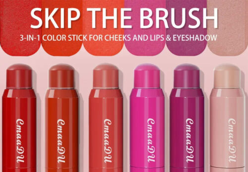3 Color / Set Multi vendre Use Makeup Highlighter Blush Stick Blusher Lips Eye Shadow