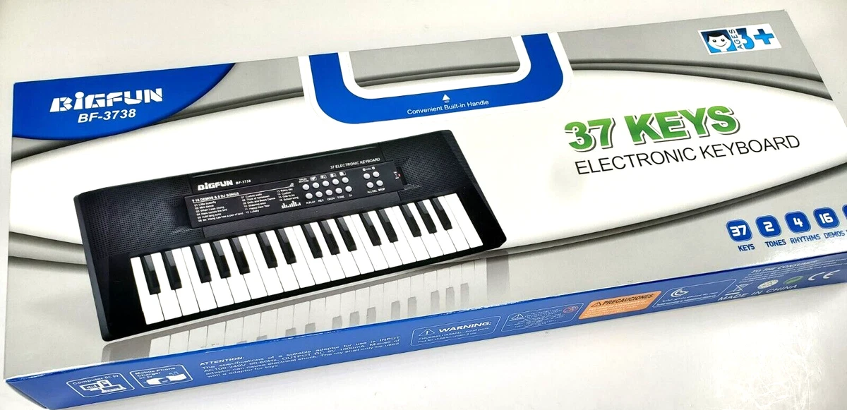 BigFun BF 3738 ELECTRONIC KEYBOARD for Kids 37 Keys 2 Tones