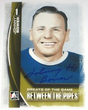 JOHNNY BOWER SIGNED 13-14 ITG BETWEEN THE PIPES MAPLE LEAFS CARD AUTOGRAPH AUTO!