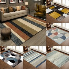 Modern Area Rugs Nonslip Soft Contemporary Ve...