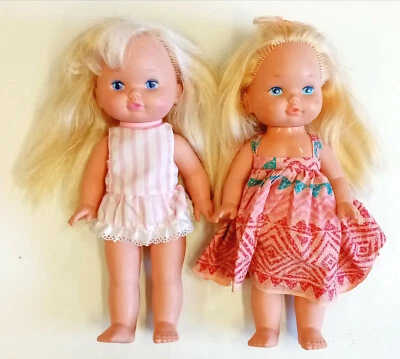 Lot 2 poupées Mattel Lil Miss make Up 1988 1977 32 cm - Photo 1/3