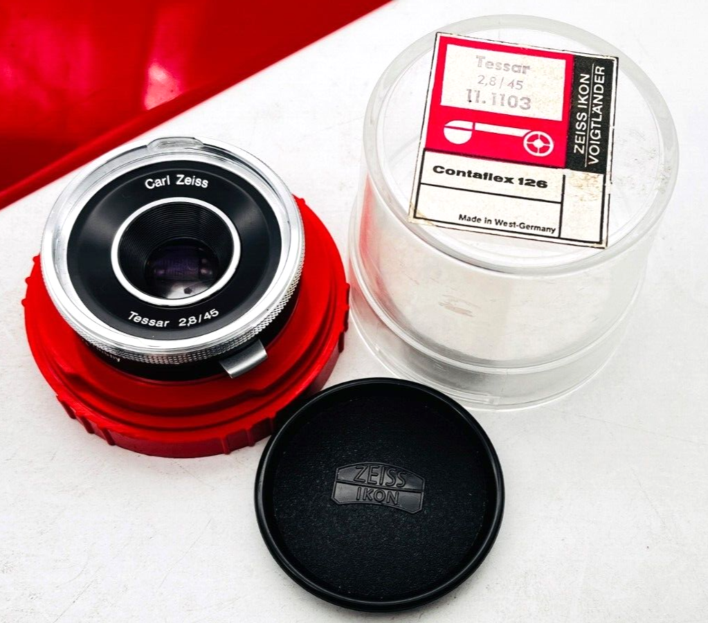 Contaflex 126 Mount Carl Zeiss Tessar 45mm f/2.8 MF Prime Contaflex 126 Mount Carl Zeiss Tessar 45mm f/2.8 MF Prime