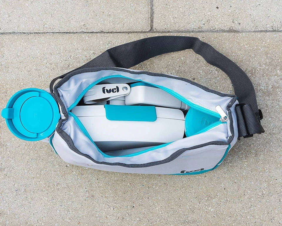 Bolso de Mano TRUDEAU con Aislamiento de Combustible con Compartimento Portátil ¡Azul Tropical! Foto 4 de 4