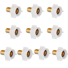 10 Pack 3/4" Pex x 3/4" Female NPT Threaded Swivel Adapter Brass Crimp Fittings