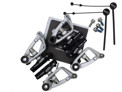 NOS! Avid Shorty 6 Canti/Cantilever Brake Set w/ Link Wire & Pads Silver - Image 1 of 4