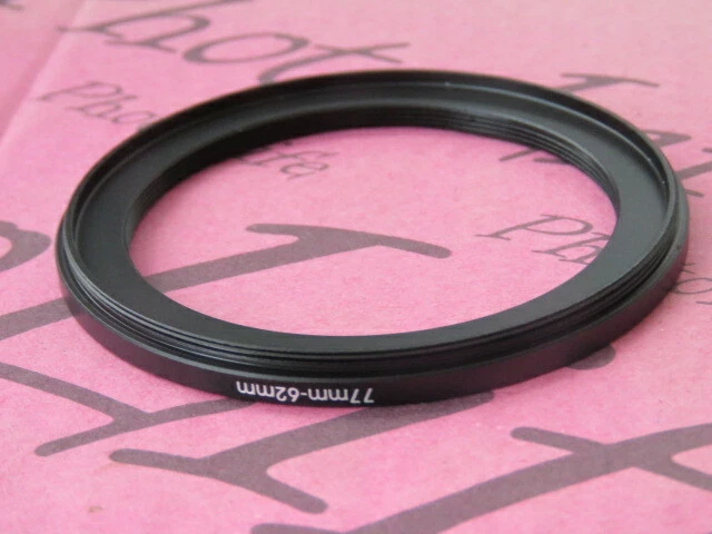 77mm to 62mm 77-62 Stepping Step Down Filter Ring Adapter 77mm-62mm - Image 2 of 2