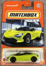 matchbox 2019 McLaren 720 spider lime green loose