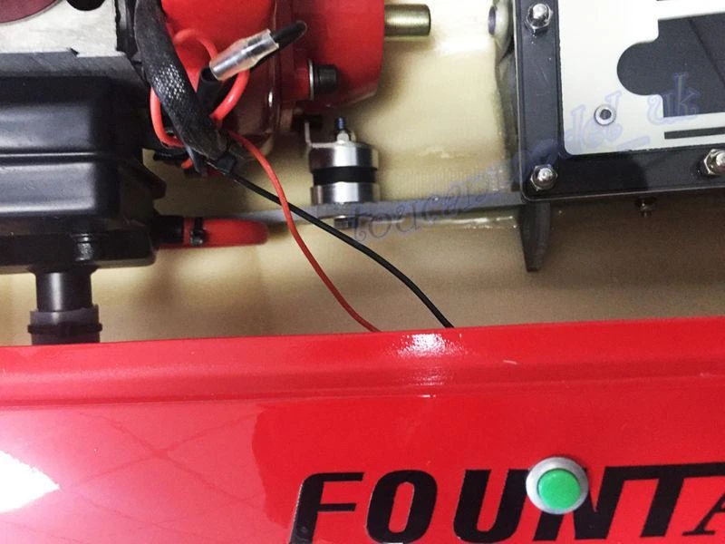 Gasoline Race ARTR RC Boat G26IP1 26CC Fiber Glass 50KM/H W/ Radio System Red - Image 3 of 4