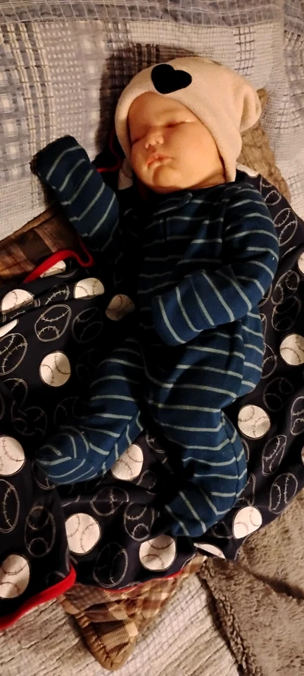 Bountiful Baby Landon Reborn Doll 21" by Artist Elizabeth Brown - Image 4 of 4