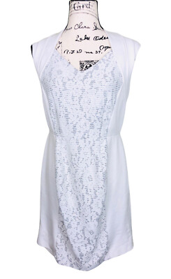 Antonio Melani Lace Shealth Dress Size 6 White Zip Closure Lined V Neck | eBay Antonio Melani Lace Shealth Dress Size 6 White Zip Closure Lined V Neck | eBay