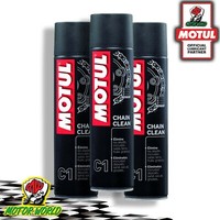 KIT 3 Flaschen Spray Entfetter Kette Motul C1 Moto Chain Clean
