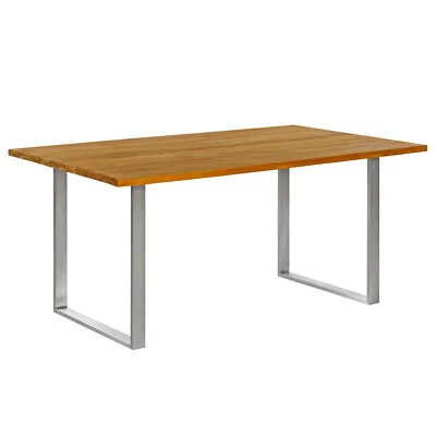 GARLAND B-Ware Gartentisch Esstisch Garten Teakholz Edelstahl Gartenmöbel 160x100x76cm