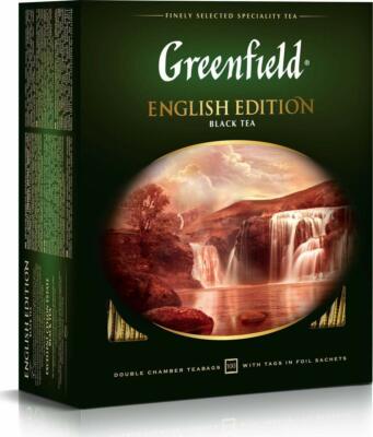 GreenField English Edition Black Tea 100 Teabags