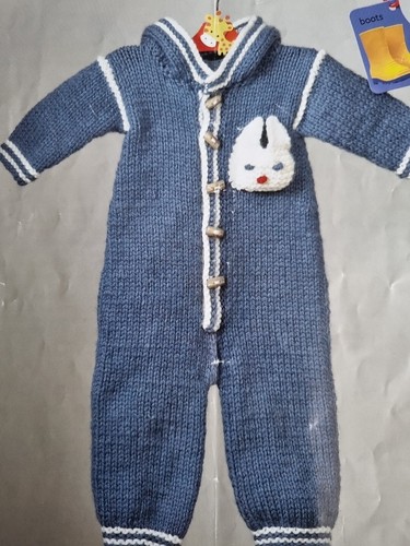 EASY KNIT PATTERN CHUNKY 16-24" OUTDOOR SUIT, JACKET, HAT, TOP (1003) - Picture 4 of 5