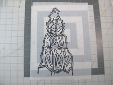 vtg 1990s hip hop  Original art Joe Buck concept logo Klan Killaz 4C