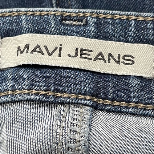 Mavi Women's Zach Straight Leg Mid Rise Dark Wash Jeans Size 35 - Picture 4 of 7