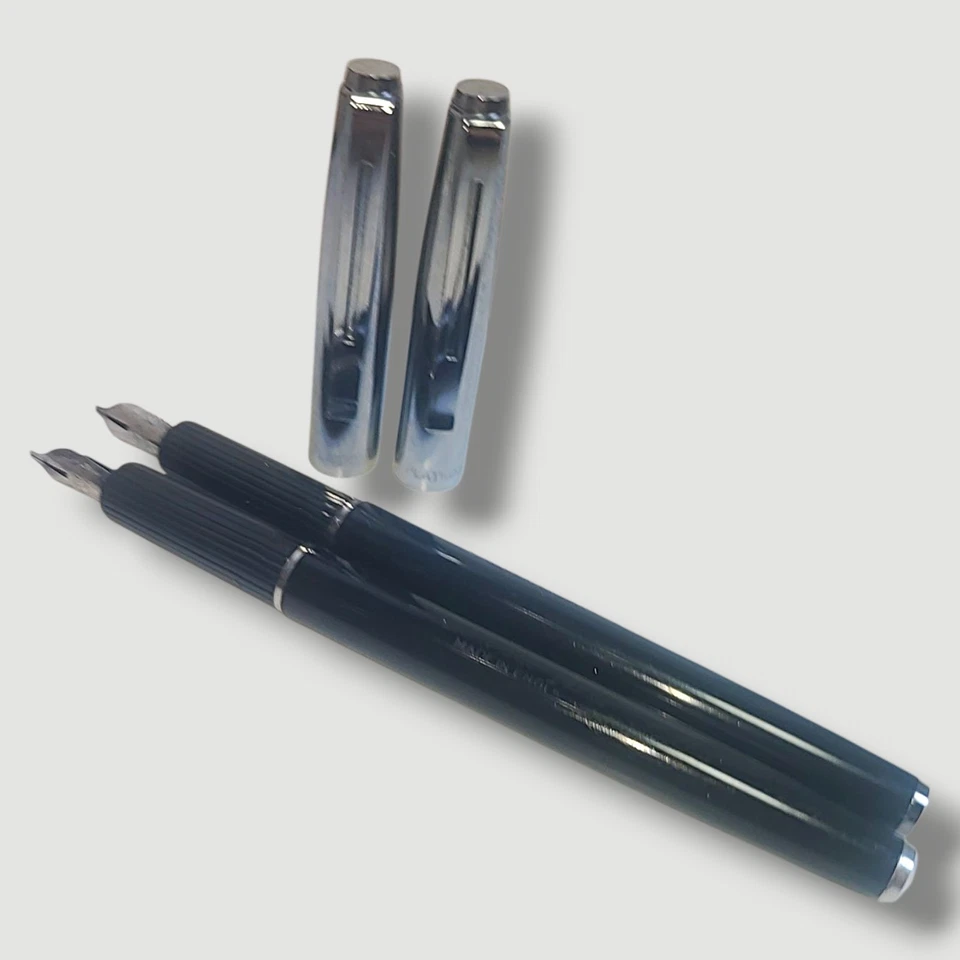 2 Plumas Estilográficas Cartucho Platignum Inglaterra Reino Unido *Necesita Tinta Nueva Foto 2 de 4